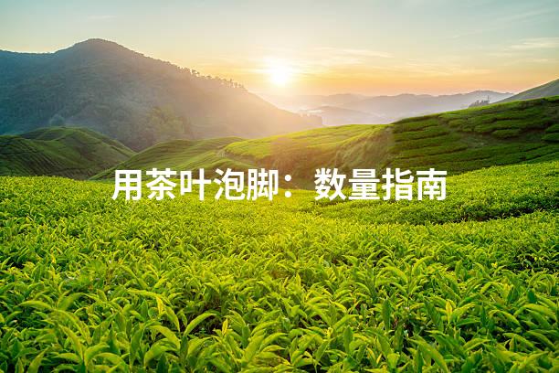 用茶叶泡脚：数量指南